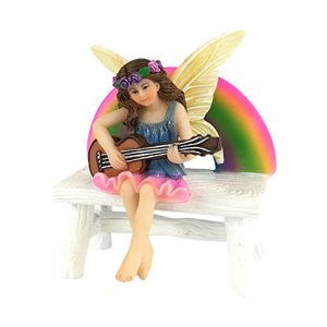 Megan the Rainbow Fairy with Rainbow Bench